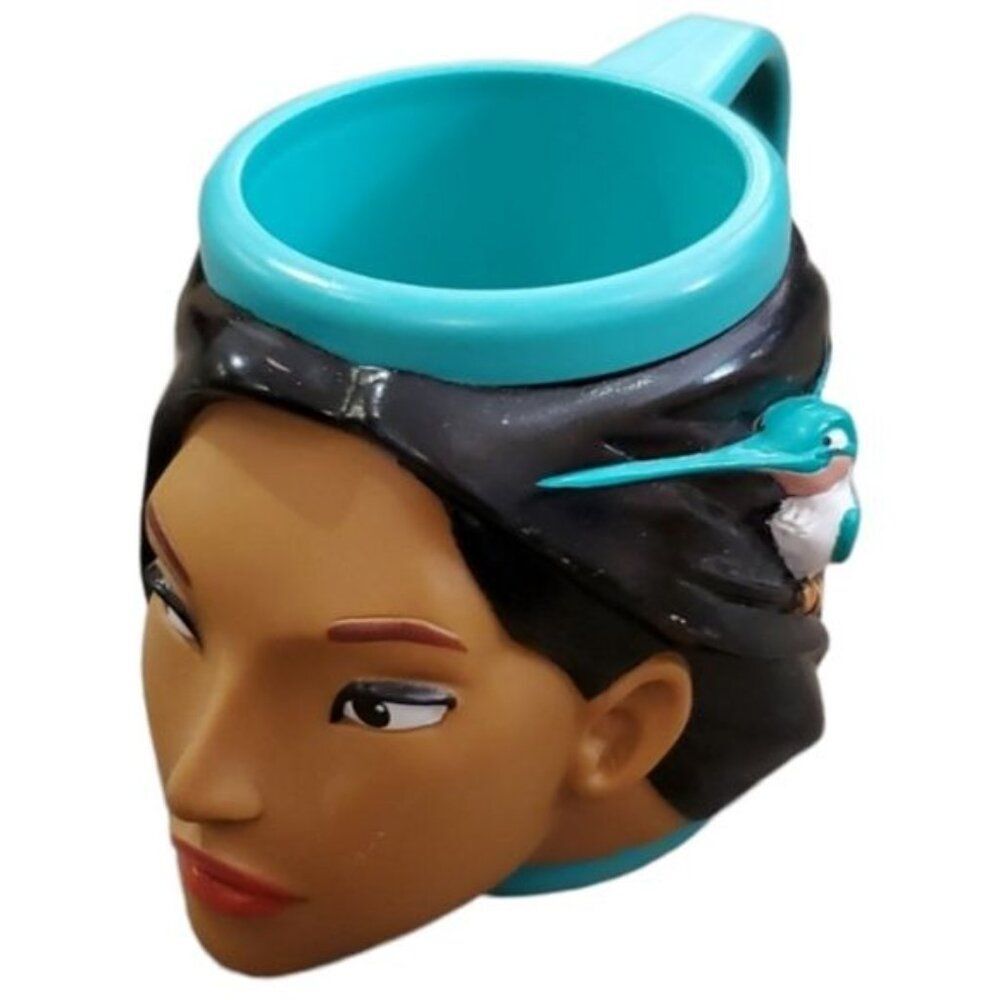 Vintage Pocahontas Walt Disney Flit 3D Cup Mug 1990s